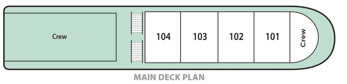 Pandaw RV Kalay Pandaw Deck Plan Main Deck.png
